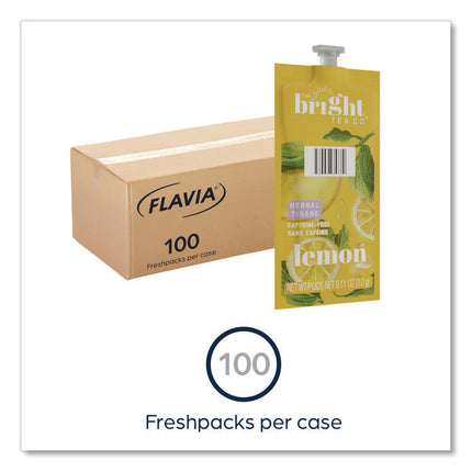 The Bright Tea Co. Lemon Herbal Tea Freshpack, 100/Carton