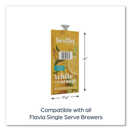 The Bright Tea Co. White with Orange Tea Freshpack, 100/Carton