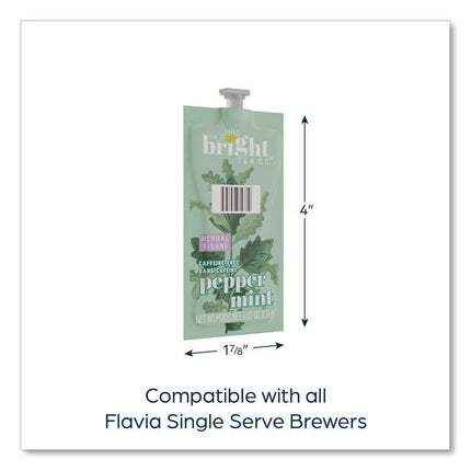 The Bright Tea Co. Peppermint Herbal Tea Freshpack, 100/Carton