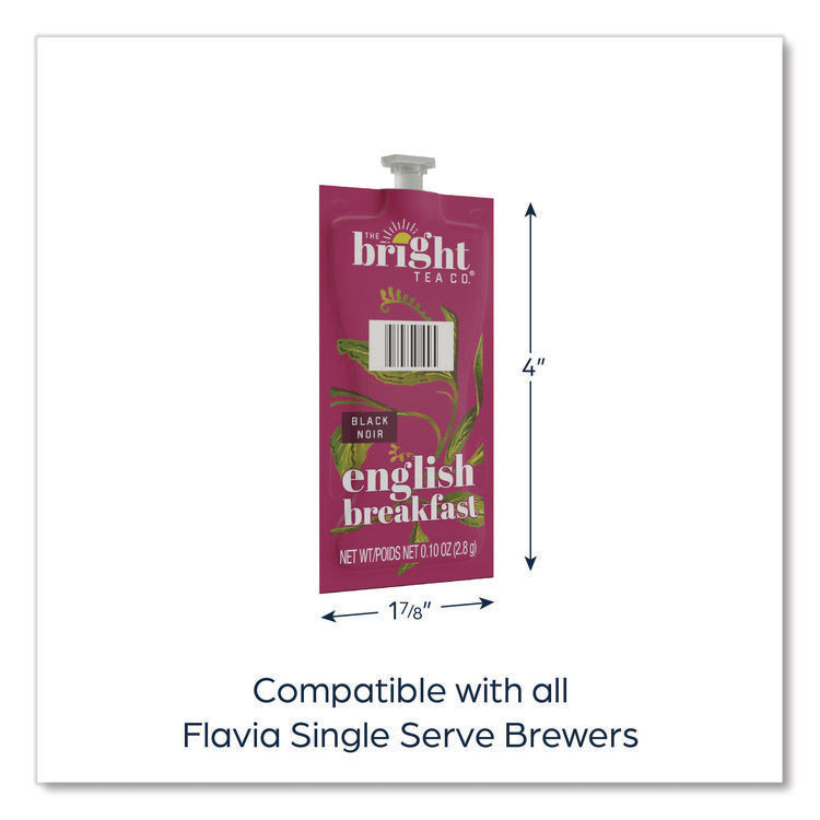 The Bright Tea Co. English Breakfast Black Tea Freshpack, 100/Carton