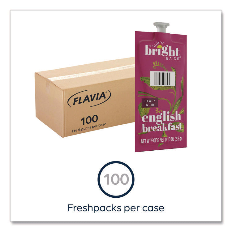 The Bright Tea Co. English Breakfast Black Tea Freshpack, 100/Carton