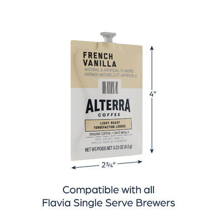 Alterra French Vanilla Coffee Freshpack, 40/Carton