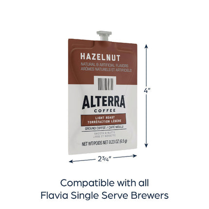 Alterra Hazelnut Coffee Freshpack, 40/Carton