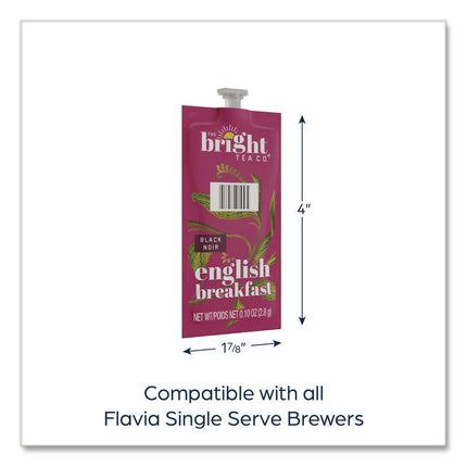 The Bright Tea Co. English Breakfast Black Tea Freshpack, 40/Carton