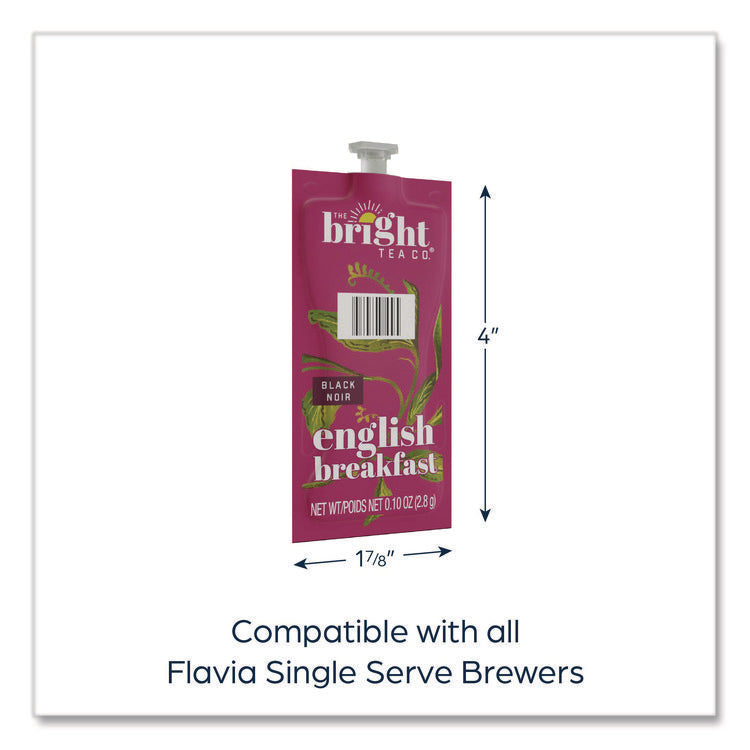 The Bright Tea Co. English Breakfast Black Tea Freshpack, 40/Carton