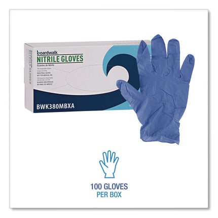 Disposable General-Purpose Nitrile Gloves, Medium, Blue, 4 mil, 1,000/Carton