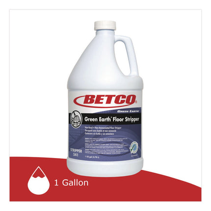 Green Earth Floor Stripper, 1 gal Bottle, 4/Carton