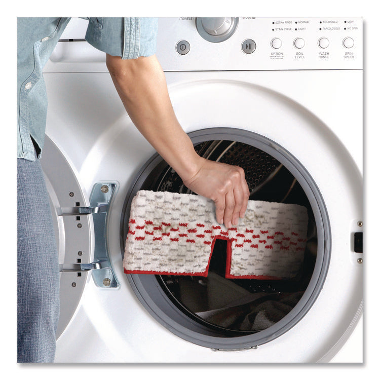 ProMist MAX Refill, Microfiber, Custom Size for ProMist Mop System, Red/White/Gray, 4/Carton