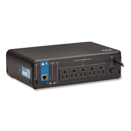 Standby Cloud-Connected UPS with Remote Monitoring, 5 Outlets, 850 VA, 190 J