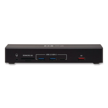 Triple Display USB-C Dock, Displayport/HDMI/RJ45/USB/VGA, Black