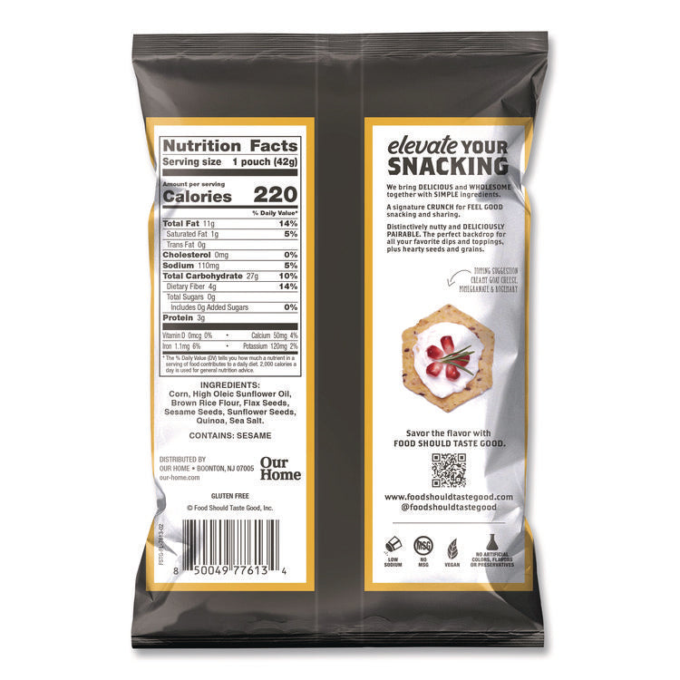 Tortilla Chips, Multigrain with Sea Salt, 1.5 oz, 24/Carton