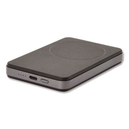 Portable Wireless Magnetic Charging Power Bank, USB C, Black