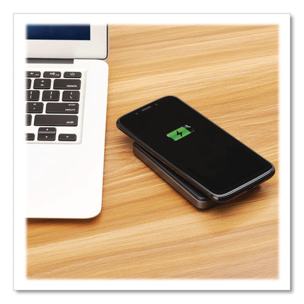 Portable Wireless Magnetic Charging Power Bank, USB C, Black