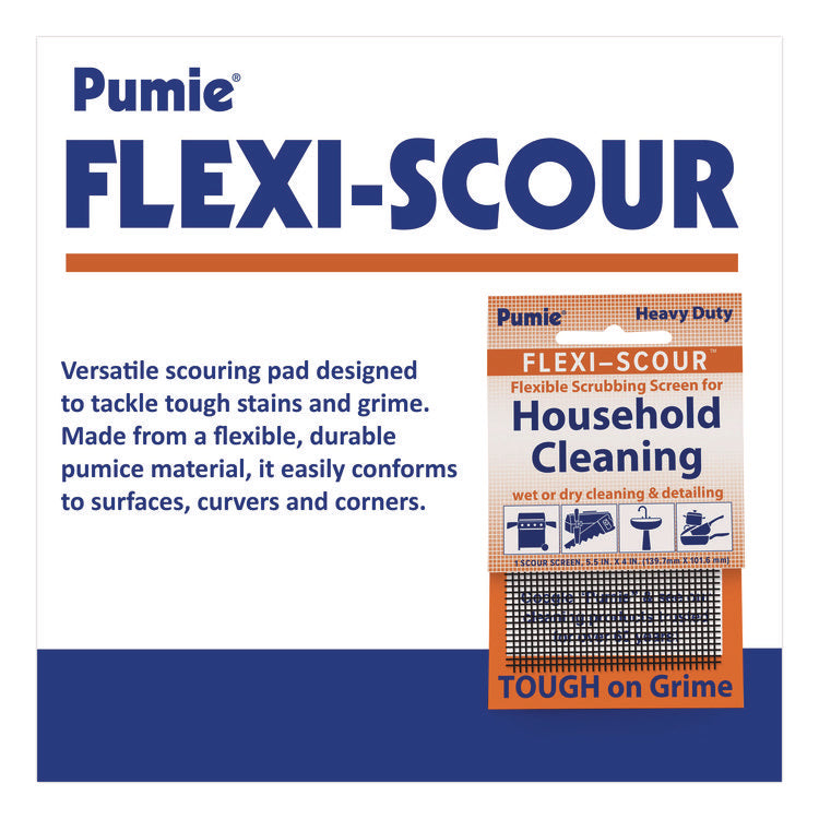 Flexible Scouring Screen, 5.5 x 4, Black, 48/Carton