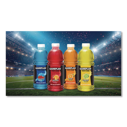 Gameplan Sports Drink, Orange, 20 oz Bottle, 24/Carton