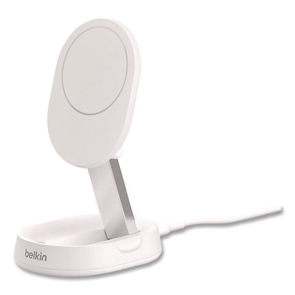 BOOST CHARGE Pro Convertible Magnetic Wireless Charging Stand, Qi2 Wireless Charging, 15 W, White