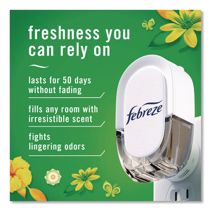 PLUG Air Freshener Warmer Starter Kit, Clear/White, with (2) Gain Original Refills