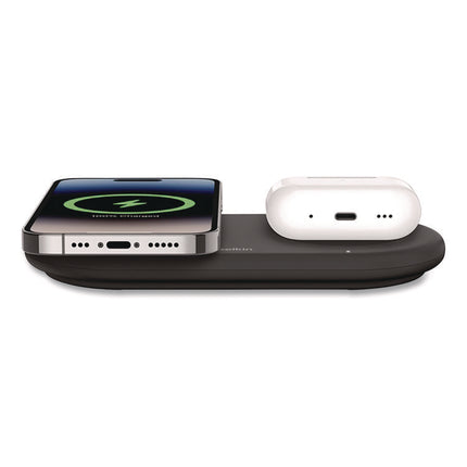 BOOST CHARGE Pro 2-in-1 Magnetic Wireless Charging Pad with Qi2, USB-C, 15 W, Black