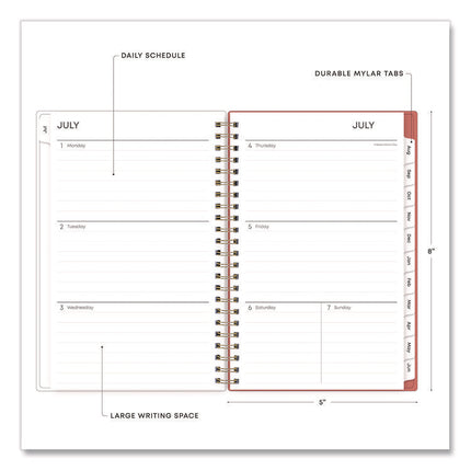 Cali Create-Your-Own Cover Academic Year Weekly/Monthly Planner, Abstract Artwork, 8 x 5, 12-Month: July 2024 to June 2025