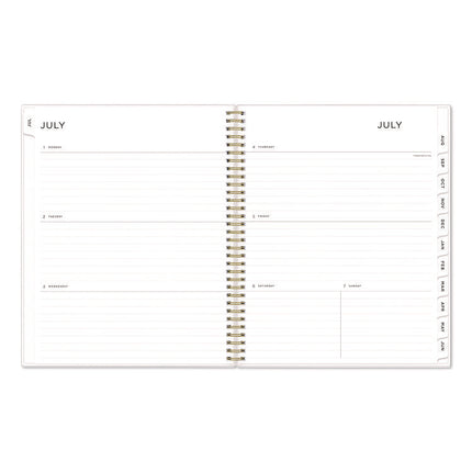 Ashley G Multicolor Smoke Academic Year Weekly/Monthly Planner, Abstract Artwork, 11 x 8.5, 12-Month: July 2024 to June 2025