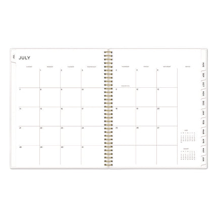 Ashley G Multicolor Smoke Academic Year Weekly/Monthly Planner, Abstract Artwork, 11 x 8.5, 12-Month: July 2024 to June 2025