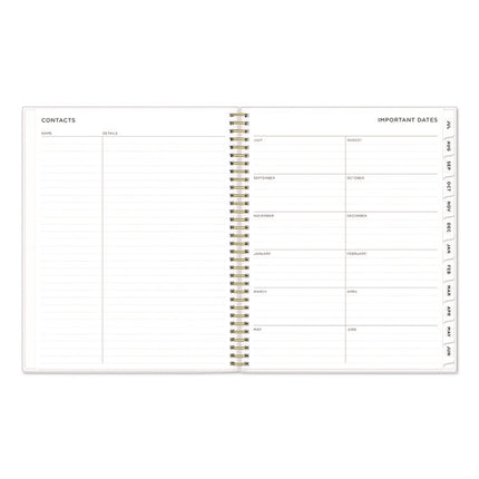 Ashley G Multicolor Smoke Academic Year Weekly/Monthly Planner, Abstract Artwork, 11 x 8.5, 12-Month: July 2024 to June 2025