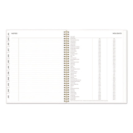 Ashley G Multicolor Smoke Academic Year Weekly/Monthly Planner, Abstract Artwork, 11 x 8.5, 12-Month: July 2024 to June 2025