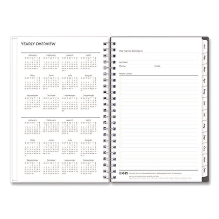 Montauk Weekly/Monthly Planner, Abstract Artwork, 8 x 5, Multicolor Cover, 12-Month (Jan to Dec): 2025