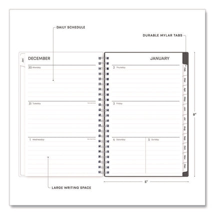 Montauk Weekly/Monthly Planner, Abstract Artwork, 8 x 5, Multicolor Cover, 12-Month (Jan to Dec): 2025