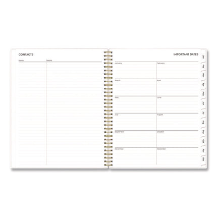 Laurel Weekly/Monthly Planner, Springtime Floral Artwork, 11 x 8.5, Mint Green/Multicolor Cover, 12-Month (Jan to Dec): 2025