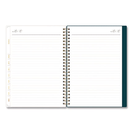 Life Note-It Dania Dark Weekly/Monthly Planner, Floral Artwork, 8.63 x 5.88, Multicolor Cover, 12-Month (Jan to Dec): 2025