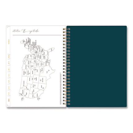 Life Note-It Dania Dark Weekly/Monthly Planner, Floral Artwork, 8.63 x 5.88, Multicolor Cover, 12-Month (Jan to Dec): 2025