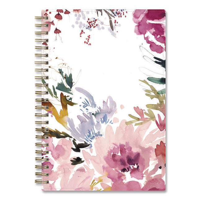 Kelly Ventura Magenta Bloom Weekly/Monthly Planner, Floral Artwork, 8 x 5, Multicolor Cover, 12-Month (Jan to Dec): 2025