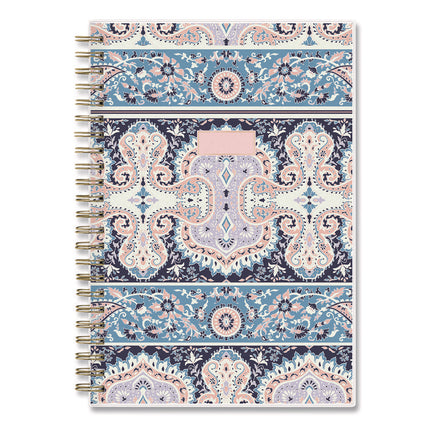 Cocorrina Weekly/Monthly Planner, Pastel Paisley Artwork, 8 x 5, Blue/Pink/White Cover, 12-Month (Jan to Dec): 2025
