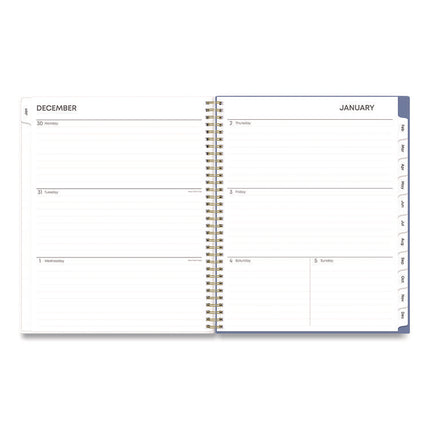 Cocorrina Weekly/Monthly Planner, Pastel Paisley Artwork, 11 x 8.5, Blue/Pink/White Cover, 12-Month (Jan to Dec): 2025