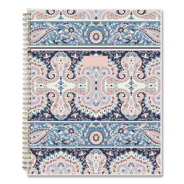 Cocorrina Weekly/Monthly Planner, Pastel Paisley Artwork, 11 x 8.5, Blue/Pink/White Cover, 12-Month (Jan to Dec): 2025