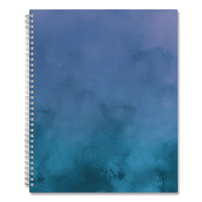 Savoy Cool Weekly/Monthly Planner, Abstract Artwork, 11 x 8.5, Blue/Silver Cover, 12-Month (Jan to Dec): 2025