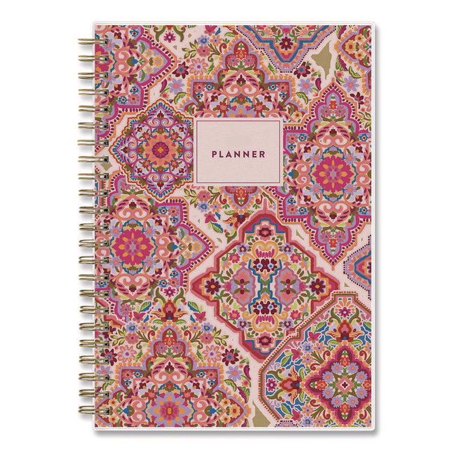 Amalia Weekly/Monthly Planner, Mandala Artwork, 8 x 5, Multicolor Cover, 12-Month (Jan to Dec): 2025