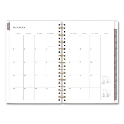 Kelly Ventura Mimosa Weekly/Monthly Planner, Luscious Lemons Artwork, 8 x 5, Yellow/White Cover, 12-Month (Jan to Dec): 2025