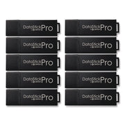 DataStick Pro USB 3.2 Type A Flash Drive, 32 GB, Black, 10/Pack