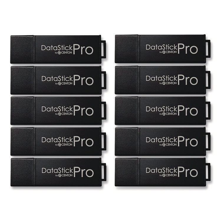 DataStick Pro USB 3.2 Type A Flash Drive, 32 GB, Black, 10/Pack