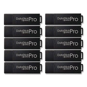 DataStick Pro USB 3.2 Type A Flash Drive, 64 GB, Black, 10/Pack