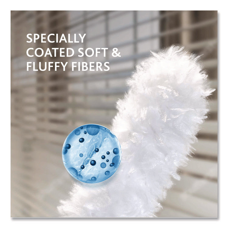 Flex and Catch Duster Heavy-Duty Refills, Polyester, White, 5/Pack, 4 Packs/Carton