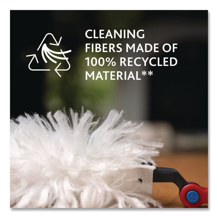 Flex and Catch Duster Heavy-Duty Refills, Polyester, White, 5/Pack, 4 Packs/Carton