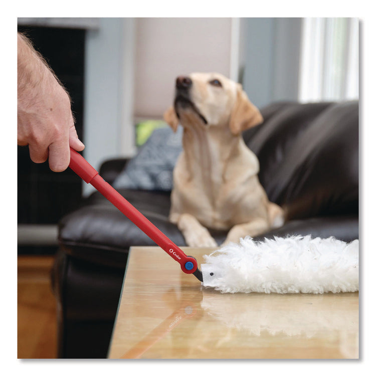 Flex and Catch Duster Heavy-Duty Refills, Polyester, White, 5/Pack, 4 Packs/Carton