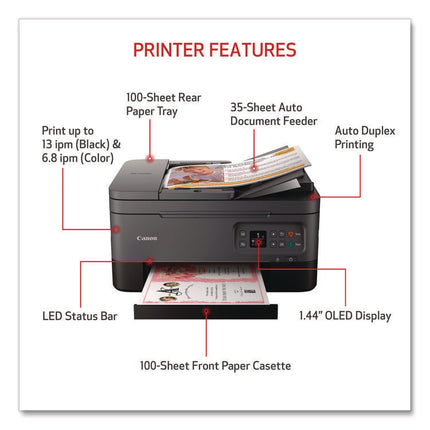 PIXMA TR7020a Wireless Color All-in-One Inkjet Printer, Copy, Print, Scan