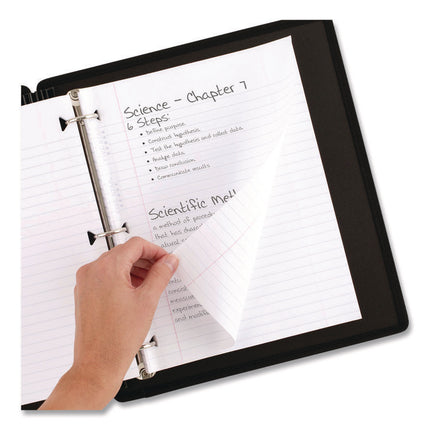 Reinforced Filler Paper, 3-Hole, 8 x 10.5, Wide/Legal Rule, 80/Pack