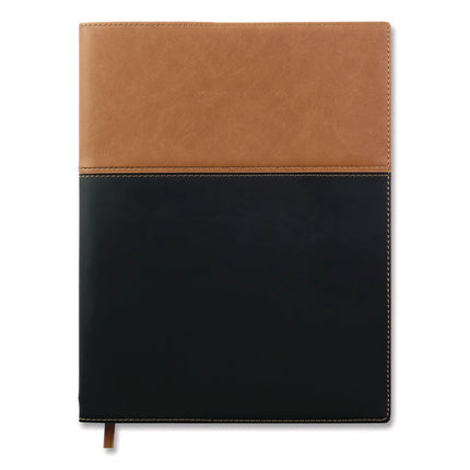 Deluxe Weekly/Monthly Planner, 10 x 8, Black/Brown Cover, 14-Month: Nov 2024 to Dec 2025