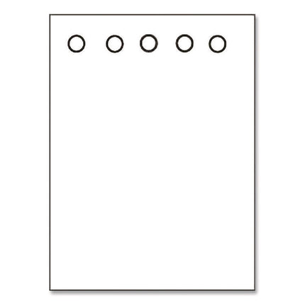 Laser Cut Sheets, 92 Bright, Side: 5-Hole Punched, 20 lb Bond Weight, 8.5 x 11, White, 500 Sheets/Ream, 5 Reams/Carton