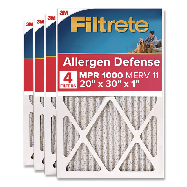 Allergen Defense Air Filter, 20 x 30, 4/Carton